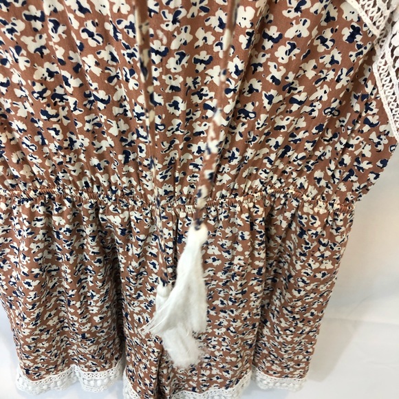 She +Sky Romper drawstring  waist - Picture 3 of 8